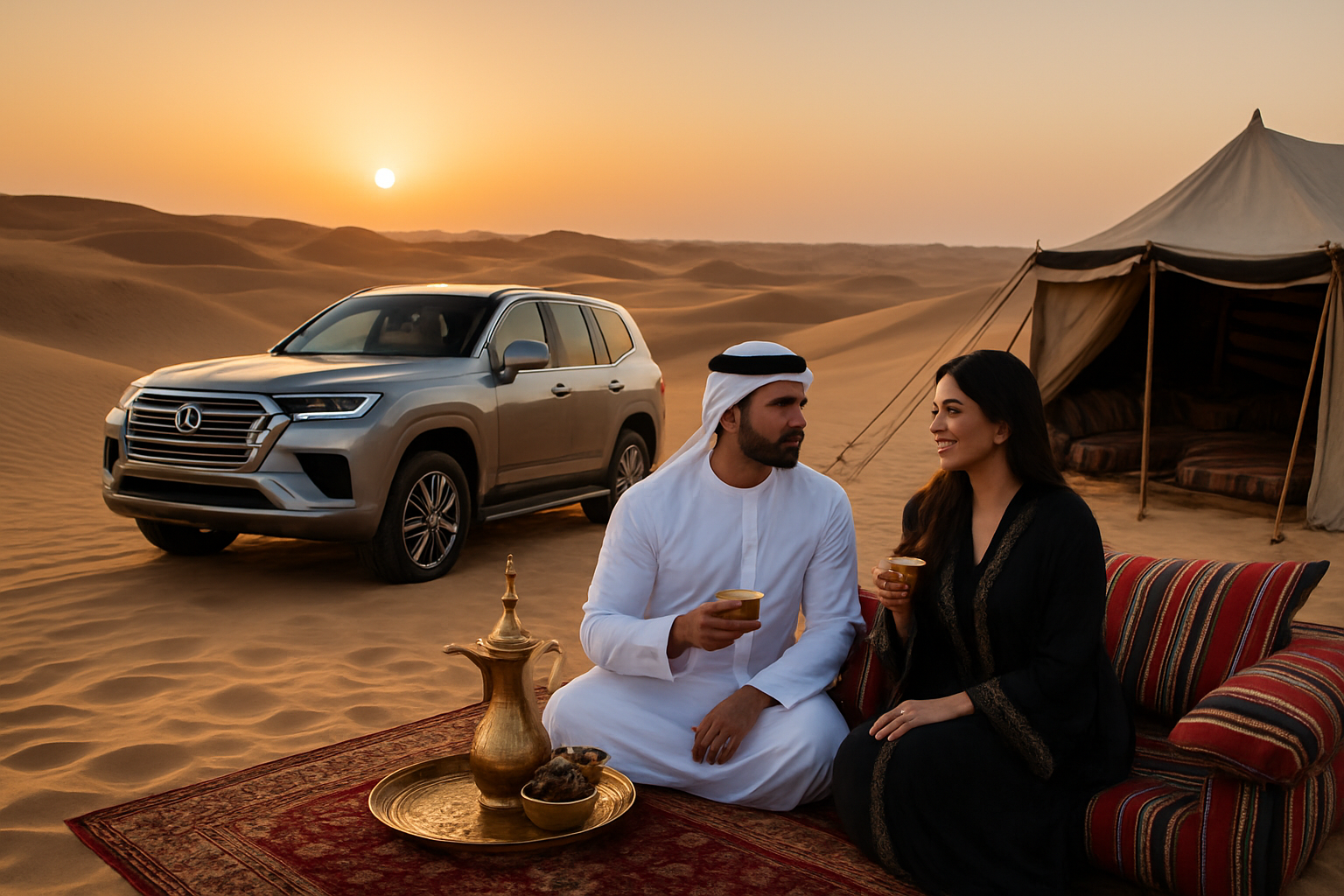 Luxury desert safari adventure